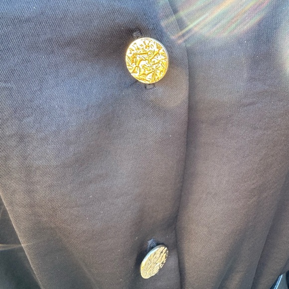 ❤️ Stunning Black Zara Shirt Dress size meduim long sleeve with belt - Picture 4 of 7